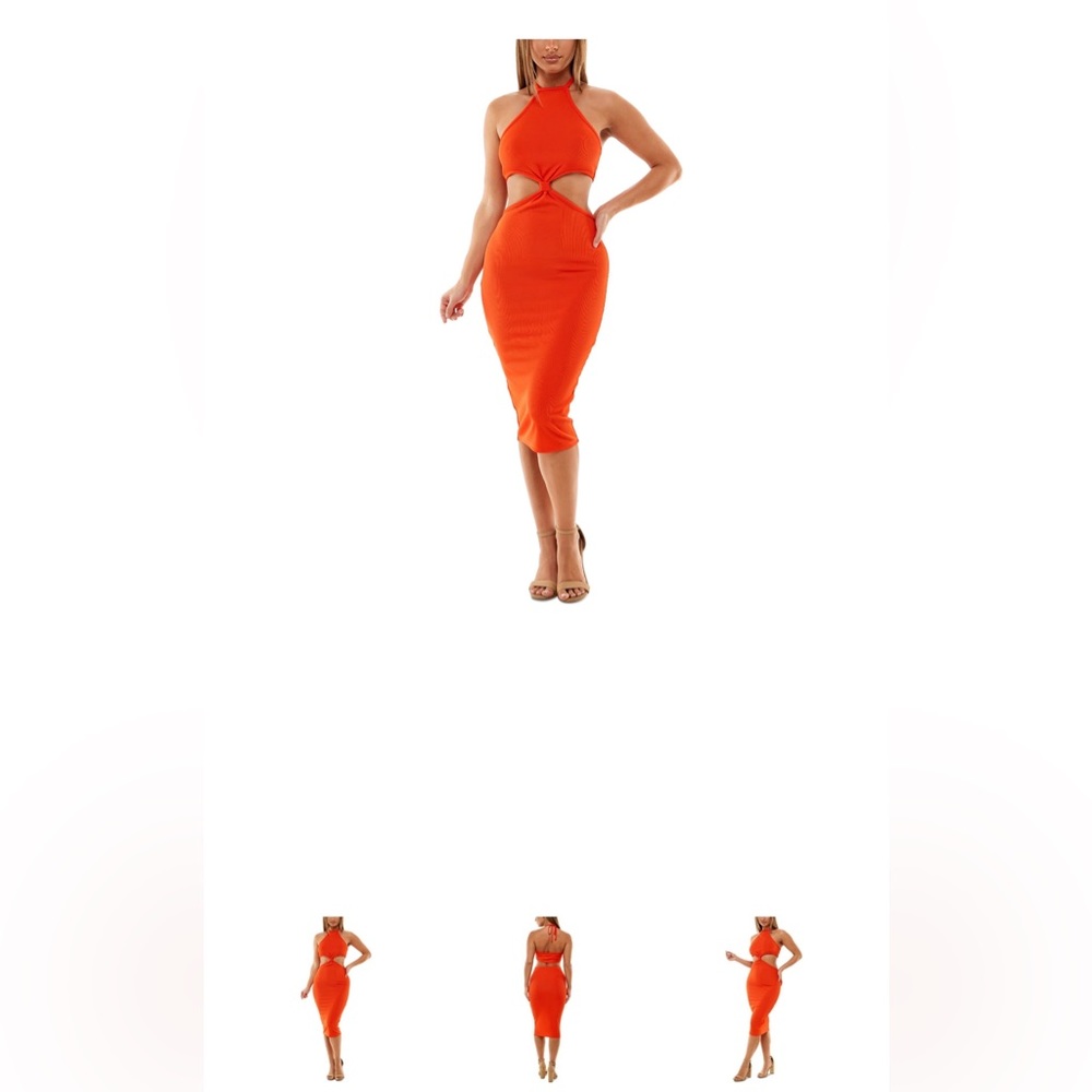 NWT ribbed cut out dress